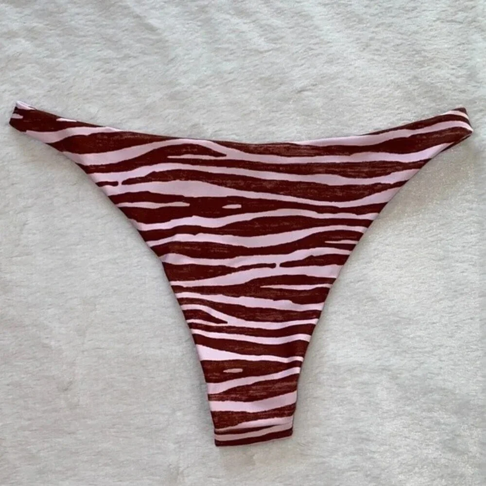 NEW, SHEIN,‎ Striped Ring Link Bikini Bottom
